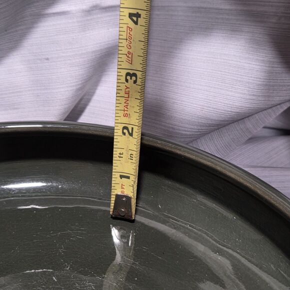 Weller Pottery Green Rosemont Large Shallow Tri-Foot Flower Bowl Plant Dish - Picture 12 of 13